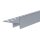 LED-Treppenprofil Mira elegantes Bodenprofil schwarz - silber