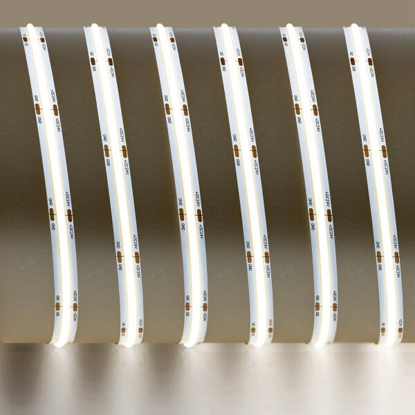 LED Streifen | Dualweiss | COB | 24 V | 15,6Watt | 608 LED/M | 1400 Lumen/M | IP20