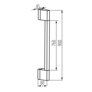 LED Wandleuchte Schwarz – Außenleuchte Fasado Duo 90cm, IP54, 350 lm, 4000K