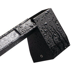 LED Wandleuchte Schwarz – Außenleuchte Fasado Uno 80cm, IP54, 450 lm, 3000K,