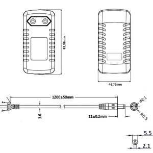 LED Steckernetzteil 30W 2,5A 12V Konverter Trafo mit Ministecker weiß