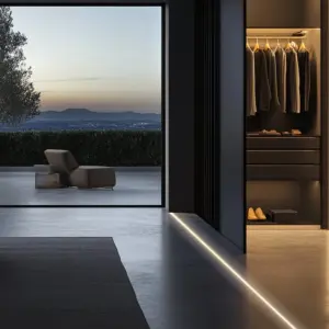 Querschnitt LED Bodenprofil SERA, Aluminium eloxiert,...