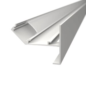 BENDO biegbares LED Einbauprofil für Trockenbau – flexibles Aluminiumprofil für Kurven, Bögen und Rundungen, geeignet für LED-Bänder bis 14 mm