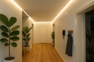 Indirekte LED-Deckenbeleuchtung mit Lichtvoute VIVI in...