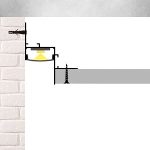 LED Schattenfuge Ziri Trockenbauprofil