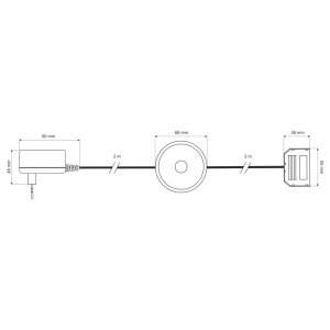 Steckernetzteil mit Fußschalter