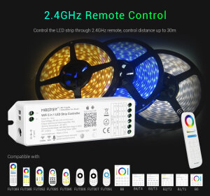 LED Funk-Controller 5in1 RGBCCT | 12–24 V | MiBoxer 2,4 GHz | Sprachsteuerung (Alexa & Google)