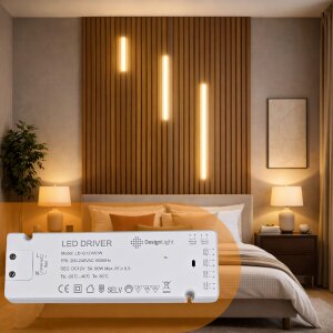 3er Set Lichtleiste mit Trafo für Akustikpaneele