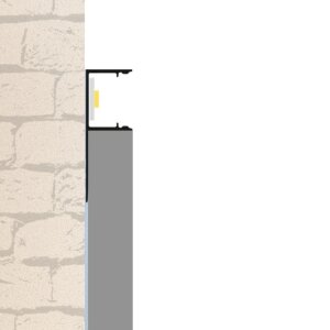 LED Fliesenabschlussprofil MOLA15 gestanzt-200 cm-milchig