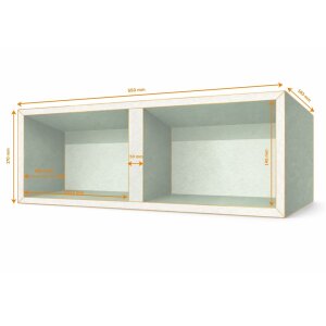 Wandnische 55x17cm für Trockenbau unbeleuchtet