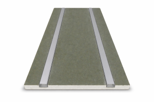 Gipsplatte gerade mit 2 Profilen