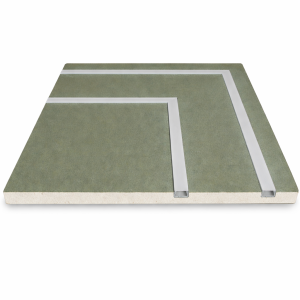 Gipsplatte mit doppelläufigem Profil L-Format