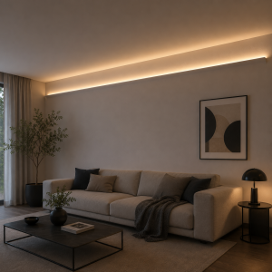 LED Wandprofil LINA - Unterputzprofil für indirekte Beleuchtung 200 cm-ohne Endkappen