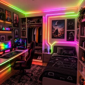 LED Streifen Set mit Laufeffekt-5m-Digital &...