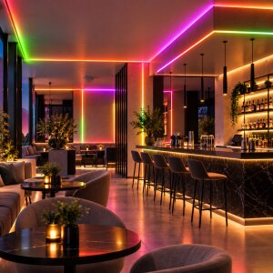 LED Streifen Set mit Laufeffekt-5m-Digital & adressierbar-IP65-RGBIC