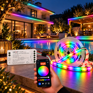 LED Streifen Set mit Laufeffekt-5m-Digital & adressierbar-IP65-RGBIC