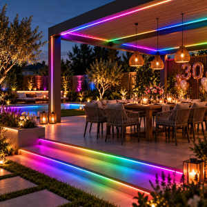 LED Streifen Set mit Laufeffekt-5m-Digital & adressierbar-IP65-RGBIC
