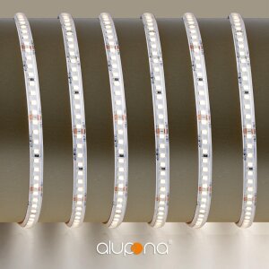 LED Streifen | 24 V | 4,8 Watt | 160 LED/M | 600 Lumen/M | IP66 | neutralweiss 4000K | 7m  | Anschlusskabel ca. 15 cm