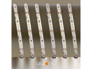 LED Streifen | 24 V | 4,8 Watt | 160 LED/M | 600 Lumen/M | IP66 | neutralweiss 4000K | 7m  | Anschlusskabel ca. 15 cm