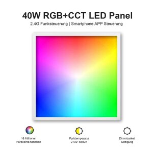 LED RGB+CCT (dualweiß) Panel FUTL01