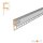 LED Fliesenprofil Baro eloxiert 200cm Abdeckung schwarz