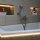 LED Fliesenprofil Baro schwarz 200cm Abdeckung milchig