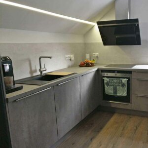 LED Fliesenprofil Baro weiss 200cm Abdeckung milchig