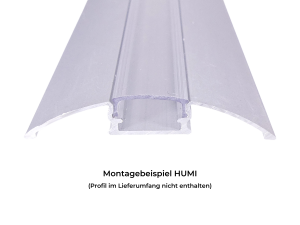 Abdeckung transparent click Apta, Humi, Resu, Riva, Walle