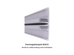 Abdeckung A transparent slide