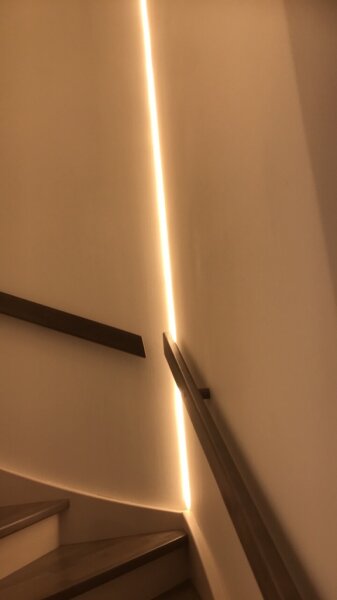 4 Meter LED Profil Einbau 15 Grad naturelexiert ohne Abdeckung
