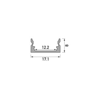 1 x 90° Innenecke CARDA17 silber