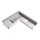 1 x 90° Innenecke GROOVE10 silber