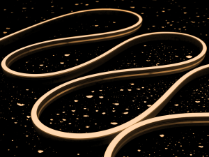 LED NEON Flex | wasserfester flexibler Lichtschlauch | 24 V | 12 Watt | 140 LED/M | 220 Lumen/M | IP65 | warmweiss  |  1m  | Anschlusskabel ca. 100 cm