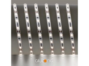 LED Streifen | 12 V | 4,8 Watt | 60  LED/M | 450 Lumen/M | IP00 | warmweiss | 1m  | Anschlusskabel ca. 15 cm