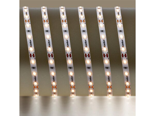 LED Streifen | 12 V | 11 Watt | 60 LED/M | 900 Lumen/M | IP00 | warmweiss | 2m | Anschlusskabel ca. 15 cm